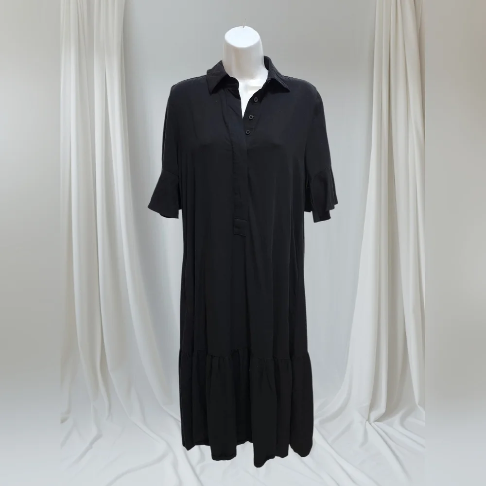 Chico's Classic Black Midi Dress - Picture 4 of 6